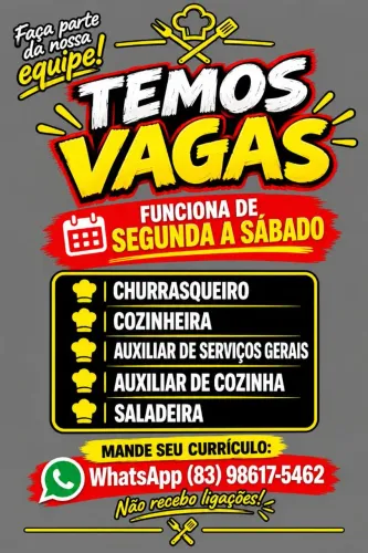 Estamos contratando !!!