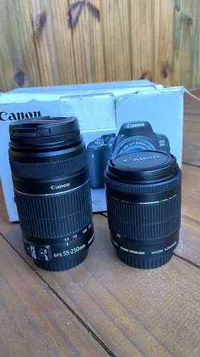 Lentes canon máquina fotográfica 