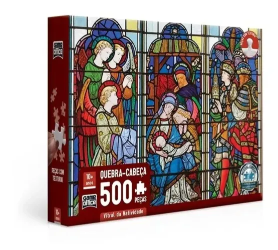 Quebra-cabeça 500 peças -Vitral da Natividade.(NOVO)