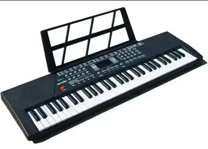 Teclado Eletrônico Musical 61 Teclas TVK-11 Com Microfone Cor Preto