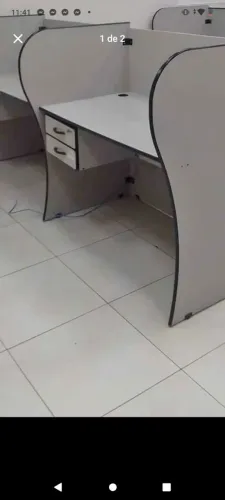 Vende-se 4 baias de marketing com 8 gavetas em bom estado chama *