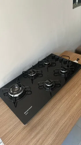 Cooktop 5 bocas moderno em perfeito estado