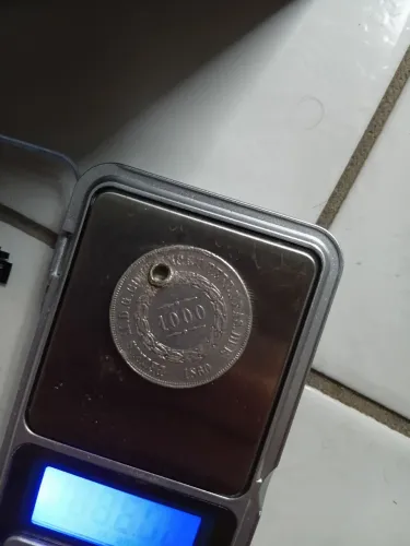 Moeda de prata império 