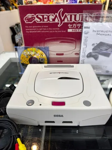 Console Sega Saturn Branco - Completo na Caixa (CIB) - Original