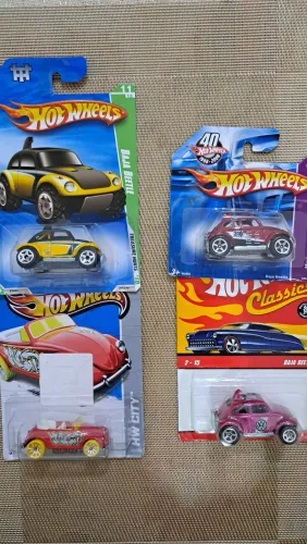 Coleção Volkswagen Beetle Hotwheels 1/64 (Lacrados)