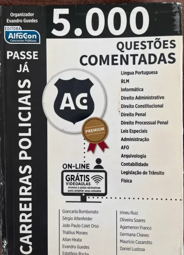 Carreiras Policiais: 5000 questões