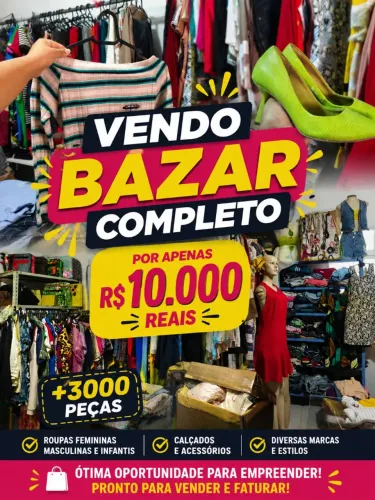 Bazar com +3000 peças 