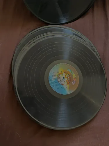 Discos anos 80 para decoração 