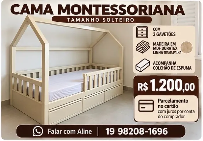 Cama montessoriana