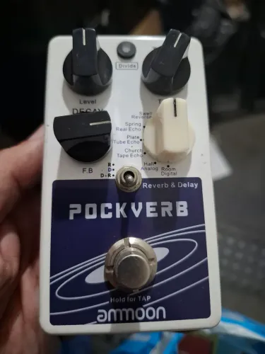 Pedal Pockverb Amon Delay e Reverb 14 tipos