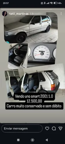 Fiat Uno Mille/ Mille EX/ Smart 4P (álcool) 2001