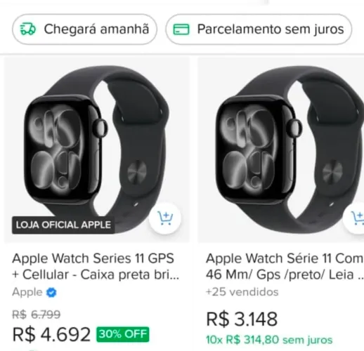 Relógio smart watch Apple original
