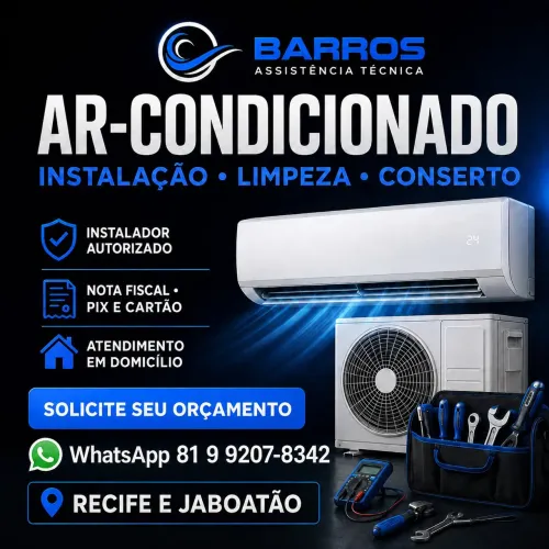 Instalação limpeza e conserto de ar-condicionado Recife e Jaboatão