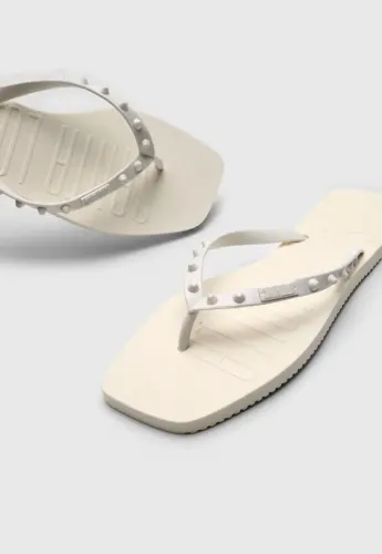Chinelo Santa Lolla Maldivas Branca ou Preta 35/36