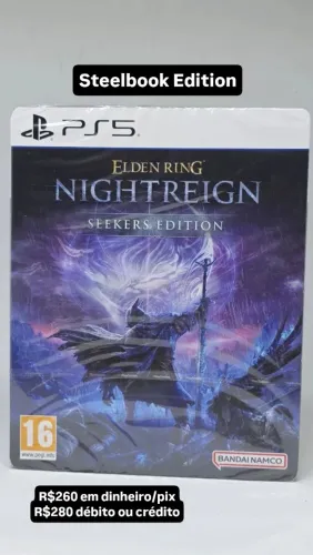 Ps5 Elden ring Nightreign Steelbook novo