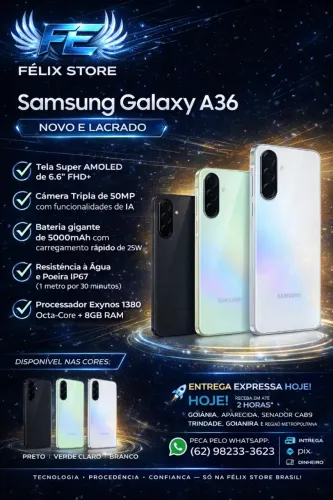 Samsung Galaxy A36 5G 256GB 8GB RAM - NOVO E LACRADO