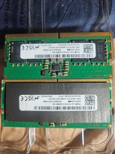 Kit Memória RAM Notebook Micron Original 16GB (2x8GB) DDR5 4800MHz SODIMM