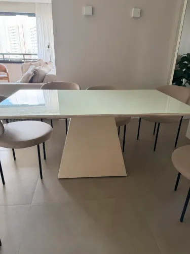 Mesa 6 lugares 1,60 branca