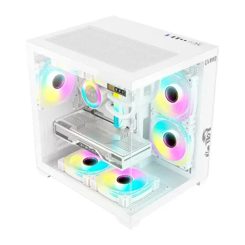 Gabinete Aquário Branco - Novo Clanm mATX MiniTX e ITX