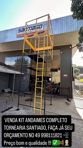 Kit Andaime Torre Completo com Escada e Plataforma - Novo