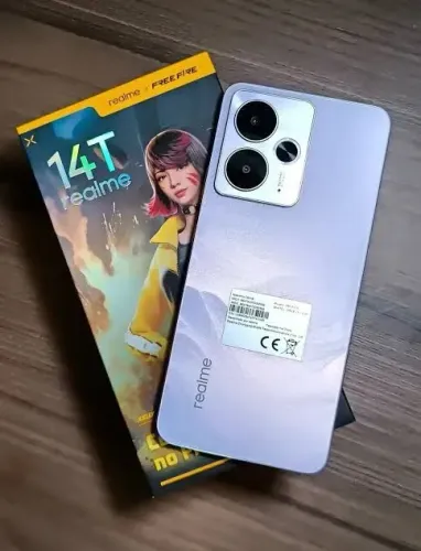 Realme 14T 8GB e 256 GB na caixa