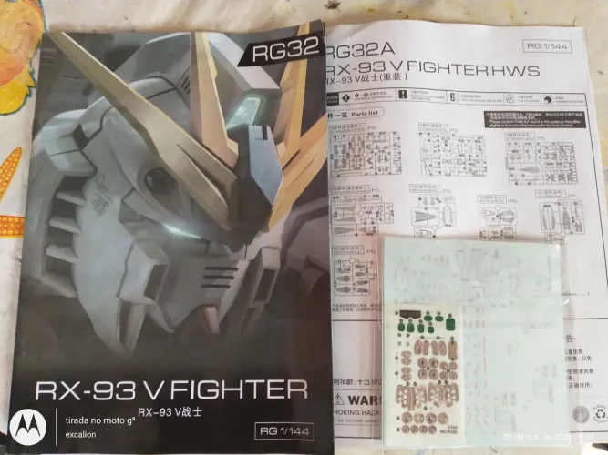 Gundam RG rx 93 hws - não é Bandai 