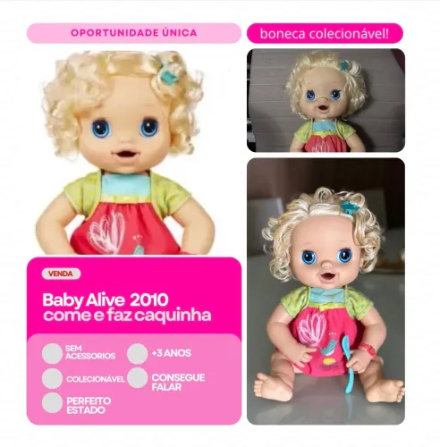 Boneca Baby Alive Come e faz Caquinha 2010