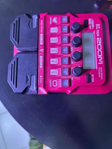 Zoom Pedal De Efeitos Para Baixo B1 Four Vermelho