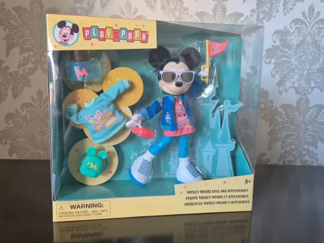 Mickey E Minnie Mouse Doll Com Acessórios. Play In The Park!
