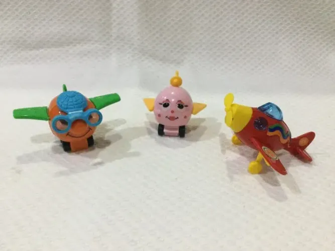 Miniaturas Kinder Ovo Avião Anos 90 Kit 3 Unidades