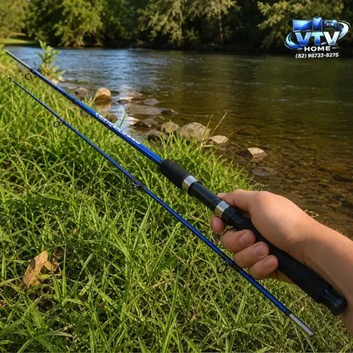 Vara de Pesca Fibra de Carbono 1.80M + Entrega Grátis 