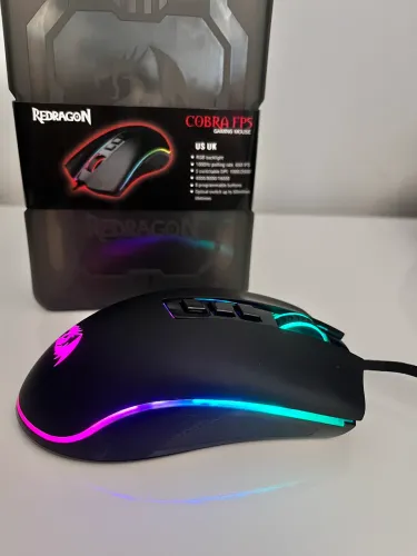 Mouse Gamer Redragon Cobra FPS M711 RGB - Semi Novo - Completo