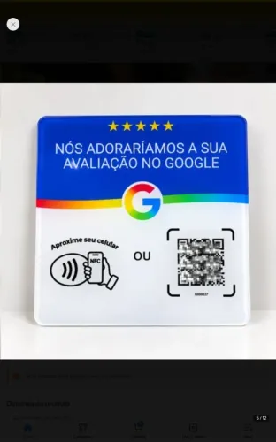 PLACA DE AVALIAÇÃO PARA SEU NEGÓCIO