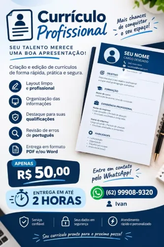 Currículo Profissional personalizado