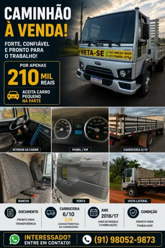 Cargo 816 pronto para trabalhar