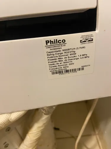 Ar condicionado Philco 9000 Btu 