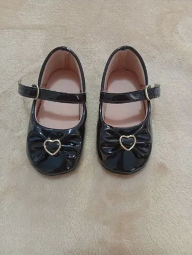 Sapatilha De Bebê - Tamanho 17/18 - Preta