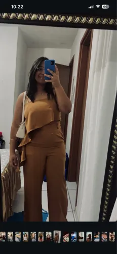 Macacão caramelo