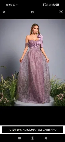Vestido de festa tamanho PP