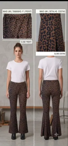 Calça Animal Print - tamanho P