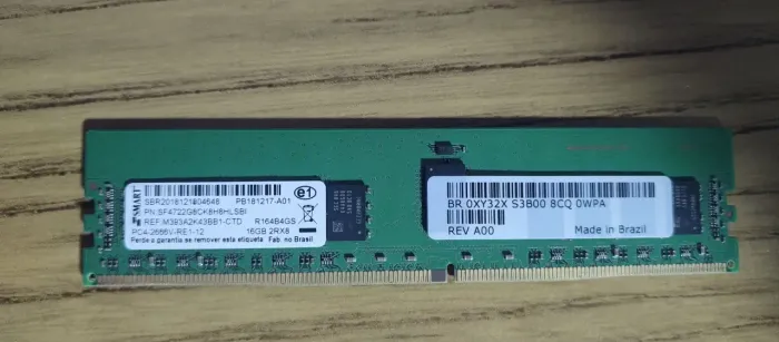 Memória ddr4 16gb para servidor.