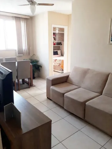Apartamento Jockey Club | 4º Andar | Nascente | 46m² | Banheiro em Porcelanato