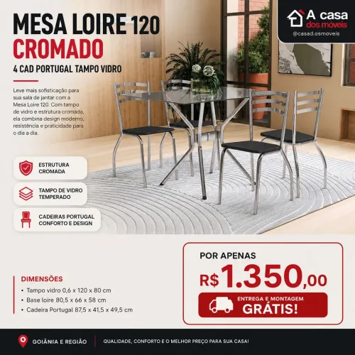 Mesa de jantar cadeiras Portugal