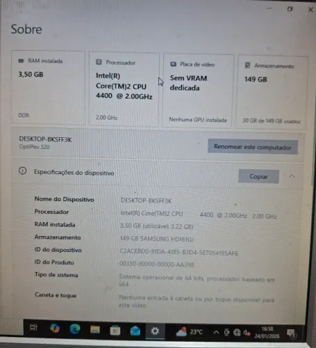 VENDO CPU DELL INTEL CORE