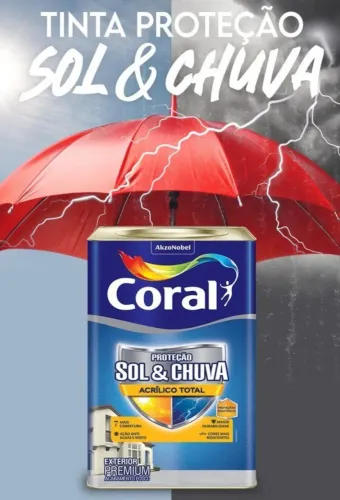 Tinta Coral Sol e chuva ótimo preço. 