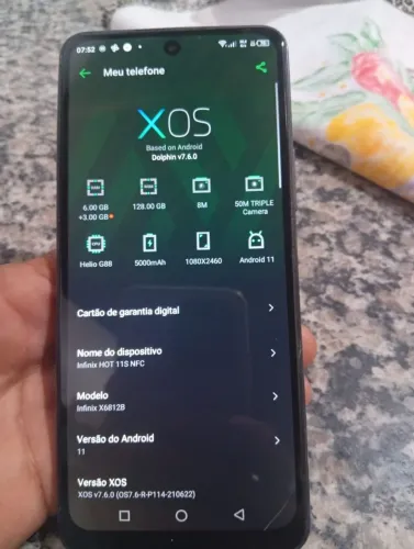 Celular hot 128 gigas troco e dou volta