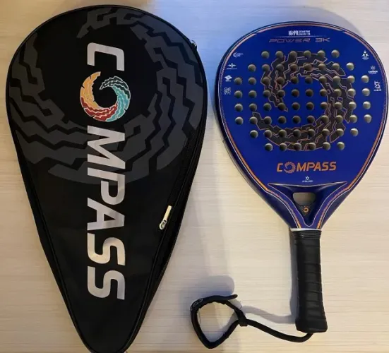 Raquete Padel Compass Power 3K com Capa Original