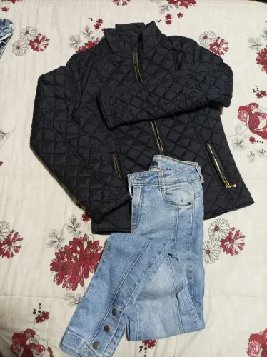 Look Jaqueta e calça jeans feminino 