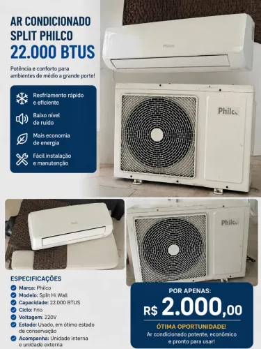 Ar condicionado 22btus 