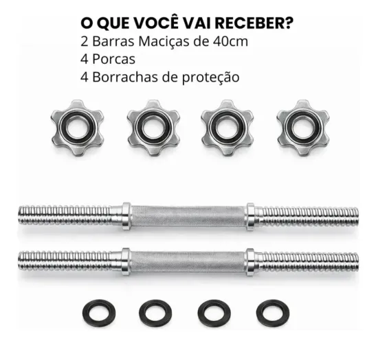 Barras de halter maciça 